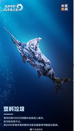 2050年海洋塑料垃圾總重量（liàng）或超魚類